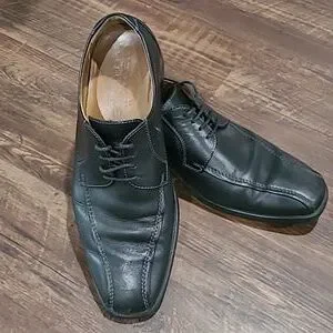 Geox Respira Mens Black Dress  Shoes Oxford 46 New Geox Respira Oxford Wingtip Albert Men Shoes 46 12.5  main image 3